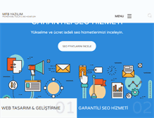 Tablet Screenshot of mfbyazilim.com